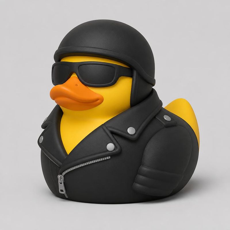 motorcycle duck